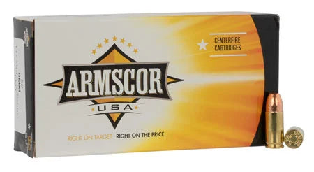 Armscor FAC95 USA 9mmLuger 147gr Full Metal Jacket 50 Per Box